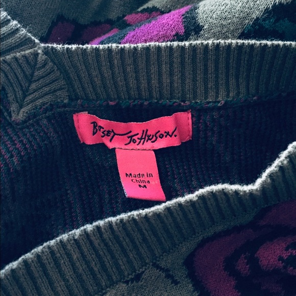 Betsey Johnson Rose Spider Sweater Dress - Picture 3 of 7